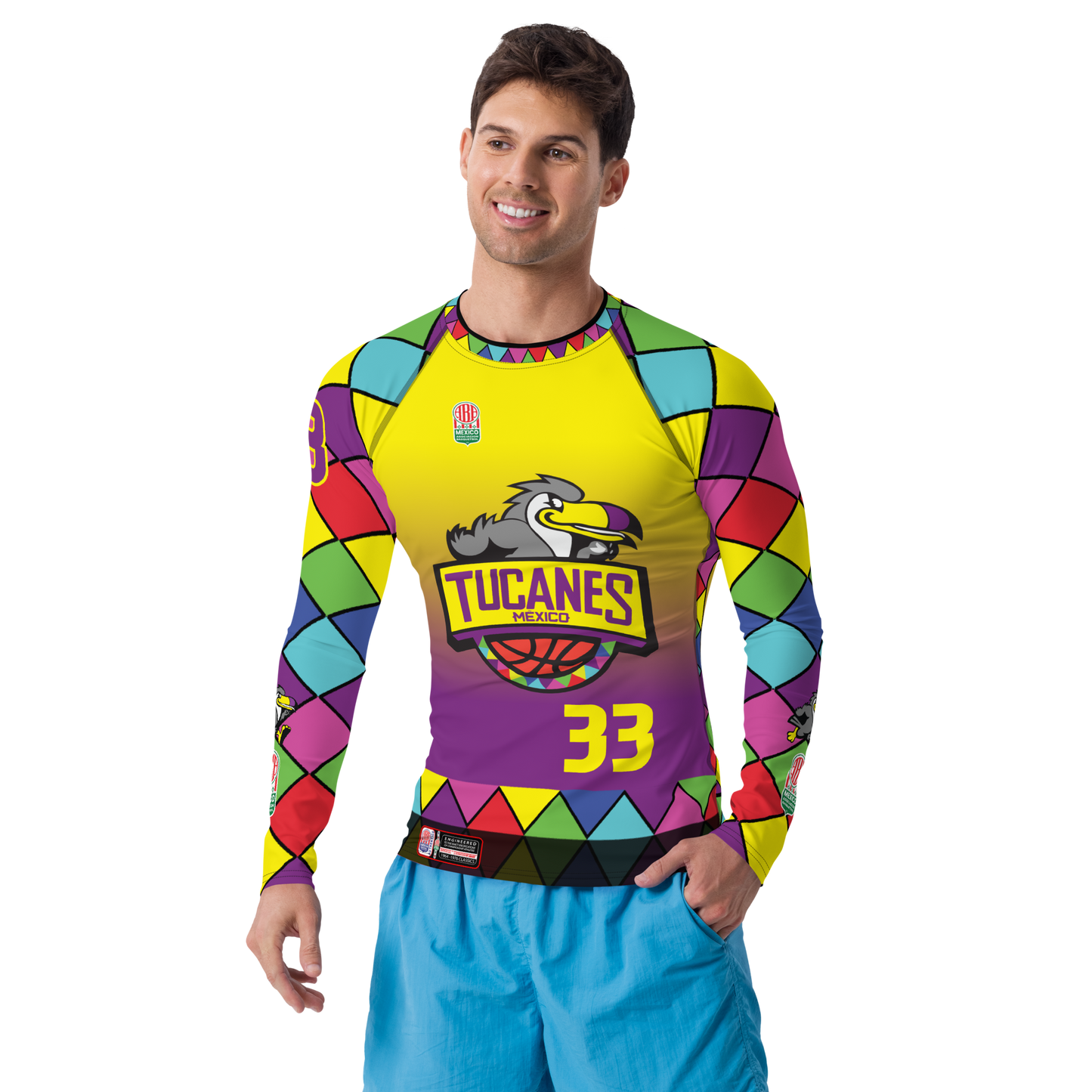 "Unleash Your Style Game with the Earl Hall #33 TucanesMX Training Long Sleeve Jersey!