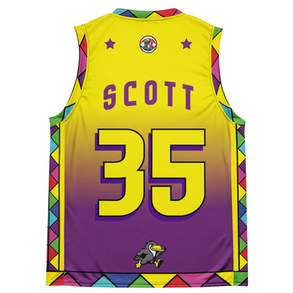 Frank Scott #35 Tucanes MX Basketball Jersey - Sunset Special Limited Edition!