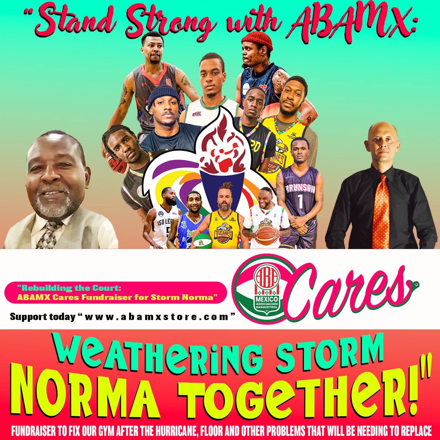 "Stand Strong with ABAMX: Weathering Storm Norma Together!"