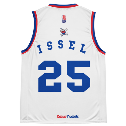 Legendary "Dan Issel" #25 • White Nuggets Retro Jersey! 🏀✨