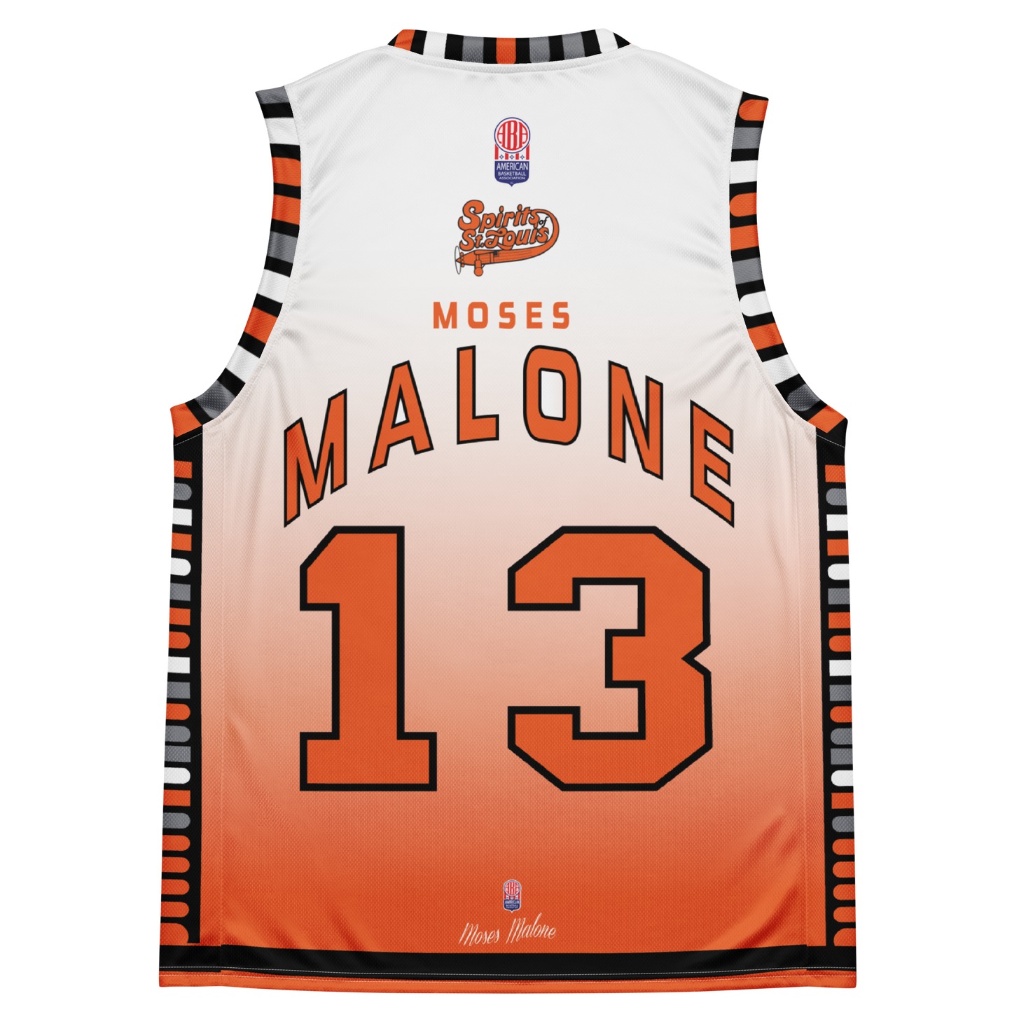 I-conic #15 Moses Malone jersey, a tribute to the basketball legend