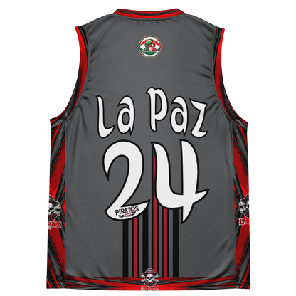 The La Paz Piratas Basketball Team's Grey Special Edition Jersey