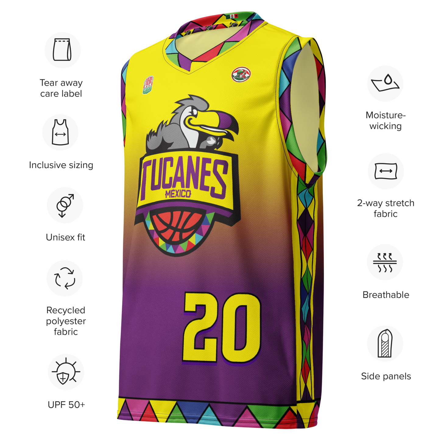 Lenell Watson #20 Tucanes MX Basketball Jersey - ! 🌅🏀