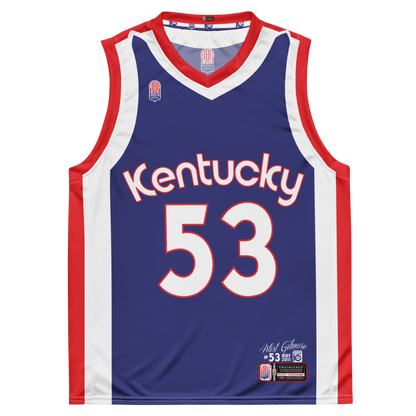 ABA Hall of Famer Artist Gilmore #53 Jersey - Kentucky Colonels Edition: