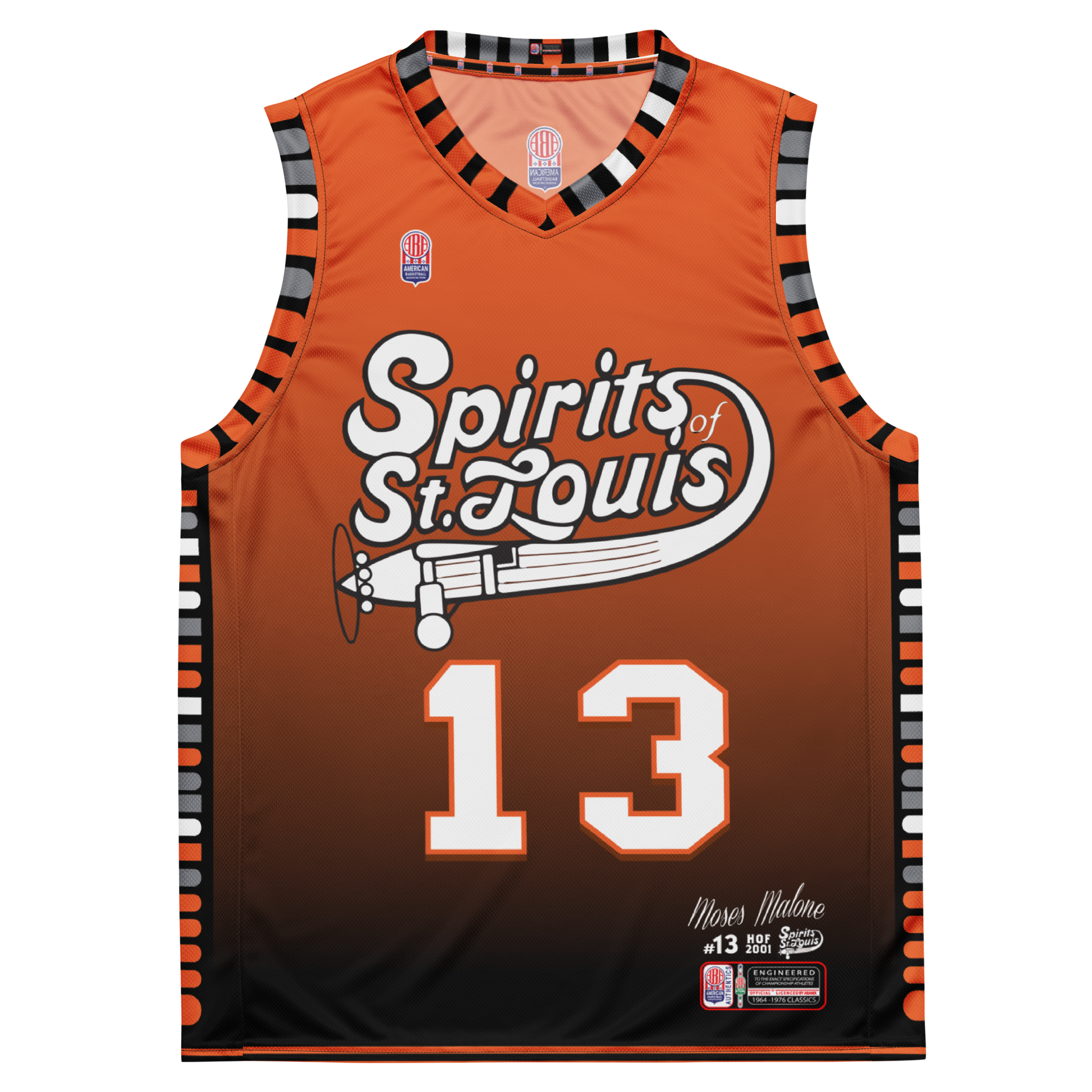 I-conic #15 Moses Malone jersey, a tribute to the basketball legend