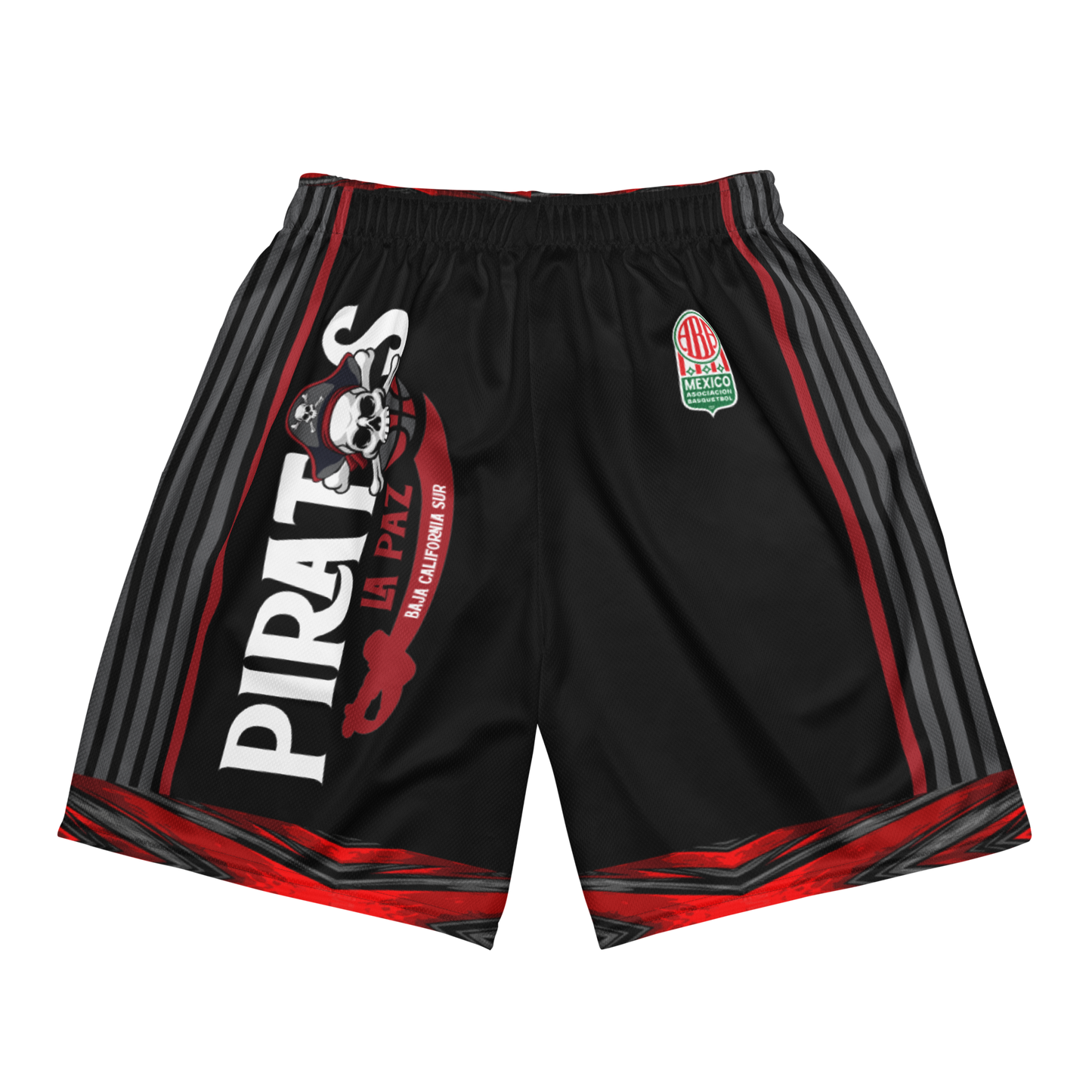 The La Paz Piratas Basketball Team's Black Team Shorts