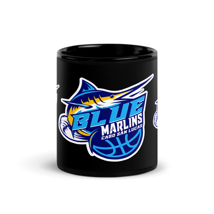 BLUE MARLINS Black Mug