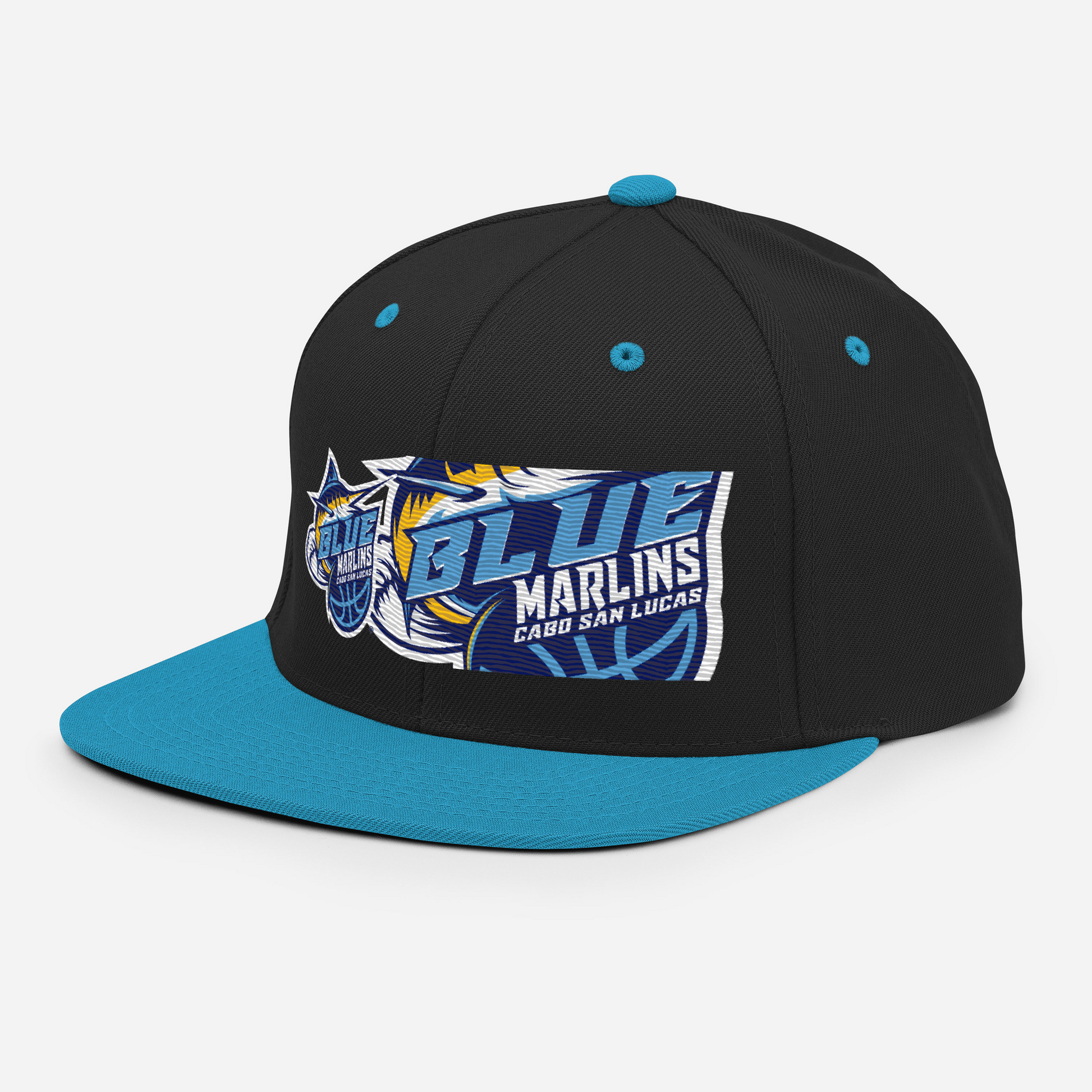 The Blue' Blue Marlins Team Hat Black/ Teal