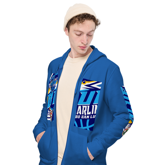 BLUE MARLINS TEAM  zip hoodie