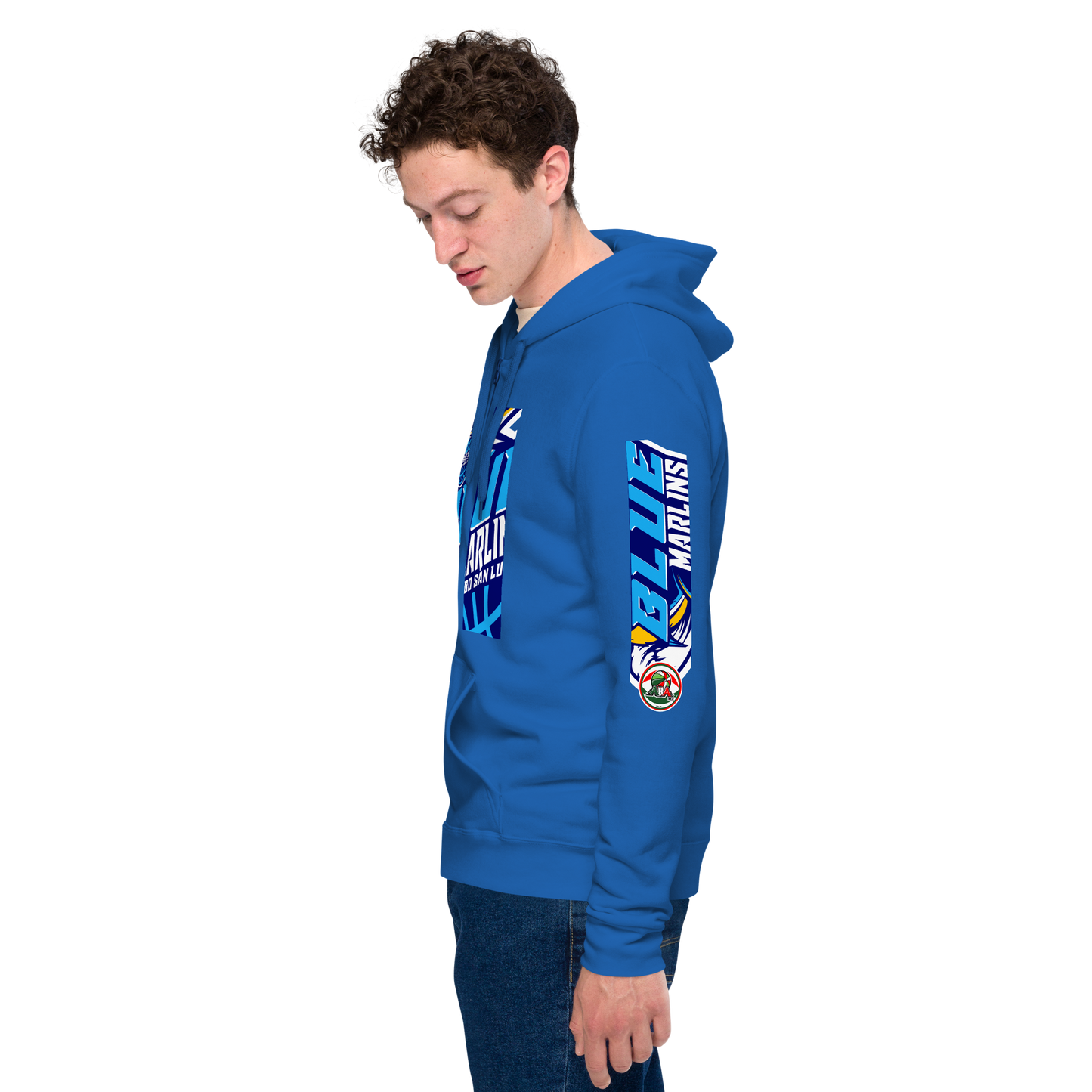 BLUE MARLINS TEAM  zip hoodie