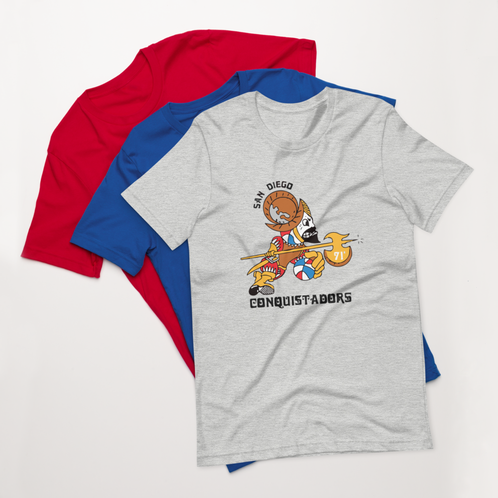 SAN DIEGO CONQUISTADORS | ABA Short-Sleeve Unisex T-Shirt