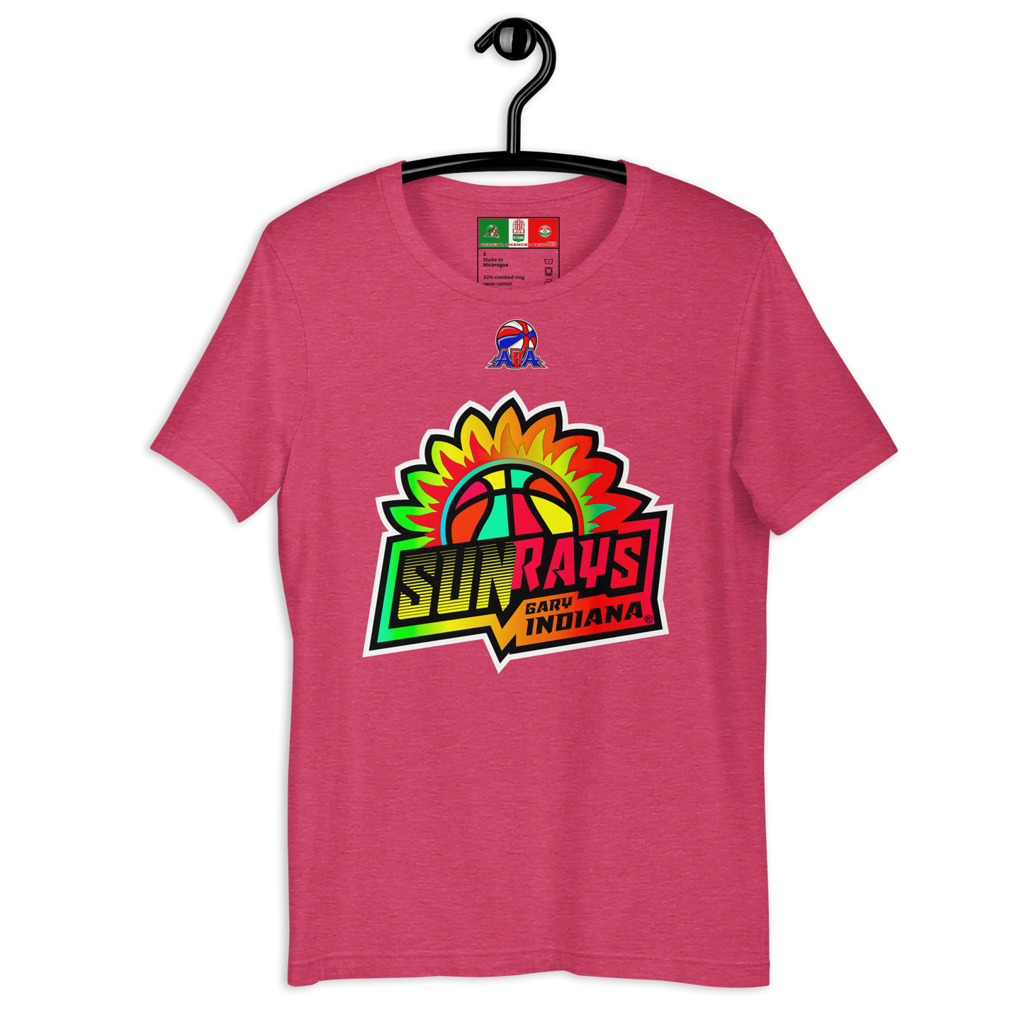 SUN RAYS • GARY INDIANA ABA BASKETBALL OFFICIAL Unisex t-shirt