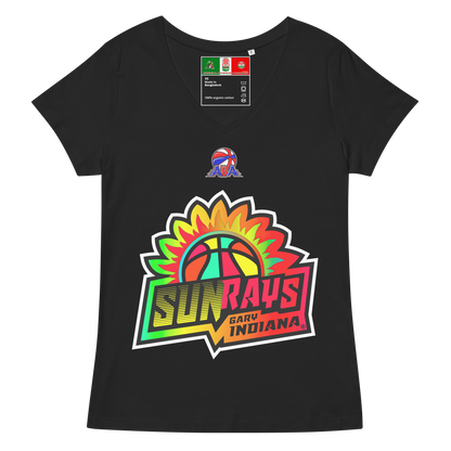 SUN RAYS • GARY INDIANA Women’s v-neck t-shirt